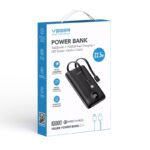 Veger 10,000mhA PD 22.5w PowerBank with Lightning and USB-C cable